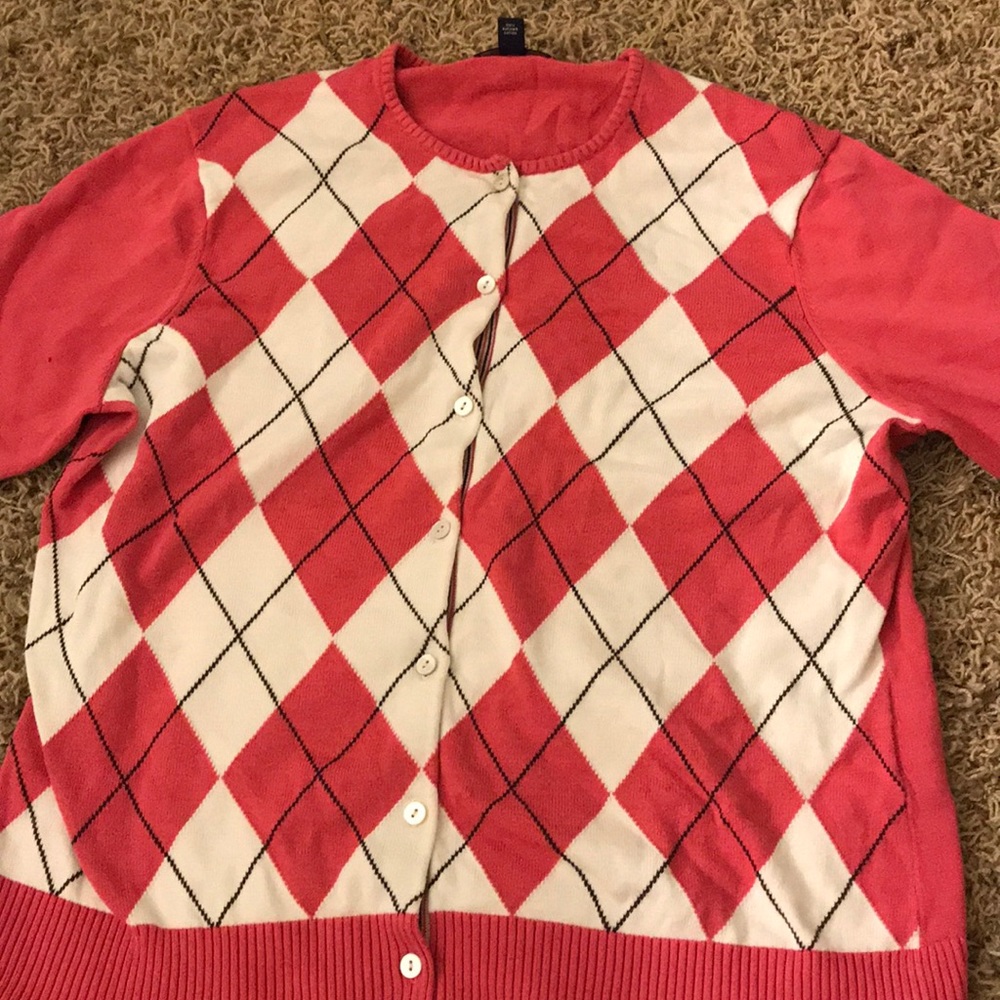 LAND’S END pink cardigan (great condition!)